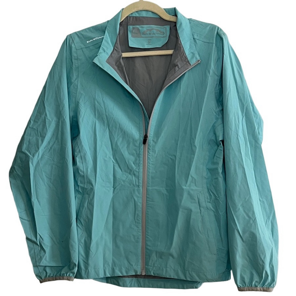 🏷 NWOT Sun Mountain Light Blue Windbreaker Jacket